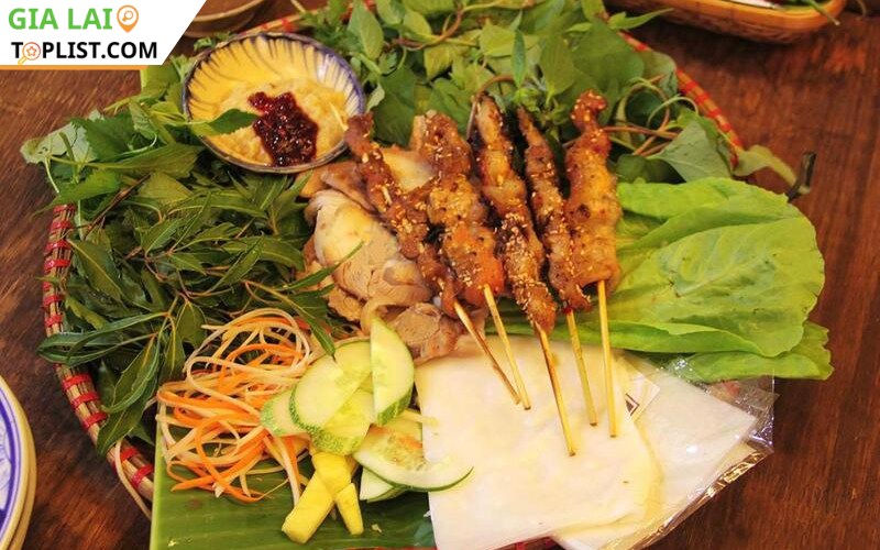 Bánh ướt thịt nướng Pleiku
