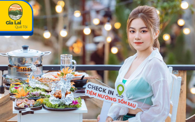 Checkin tại tiệm nướng Sốm Rau